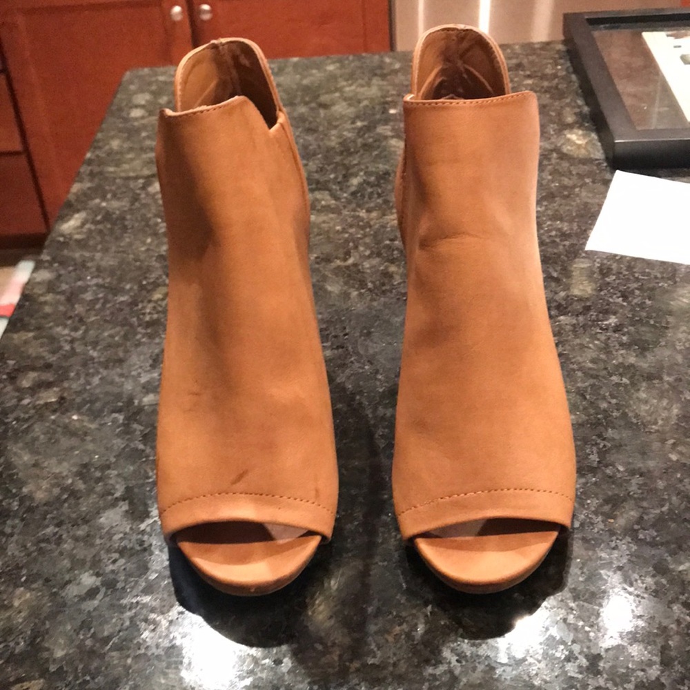 Madden girl open toe booties